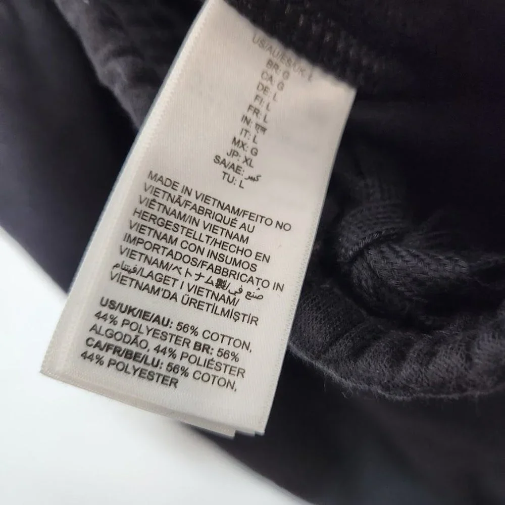 NWT Ama zon Essentials Men's Closed Bottom Fleece Sweatpants in Black Size Large